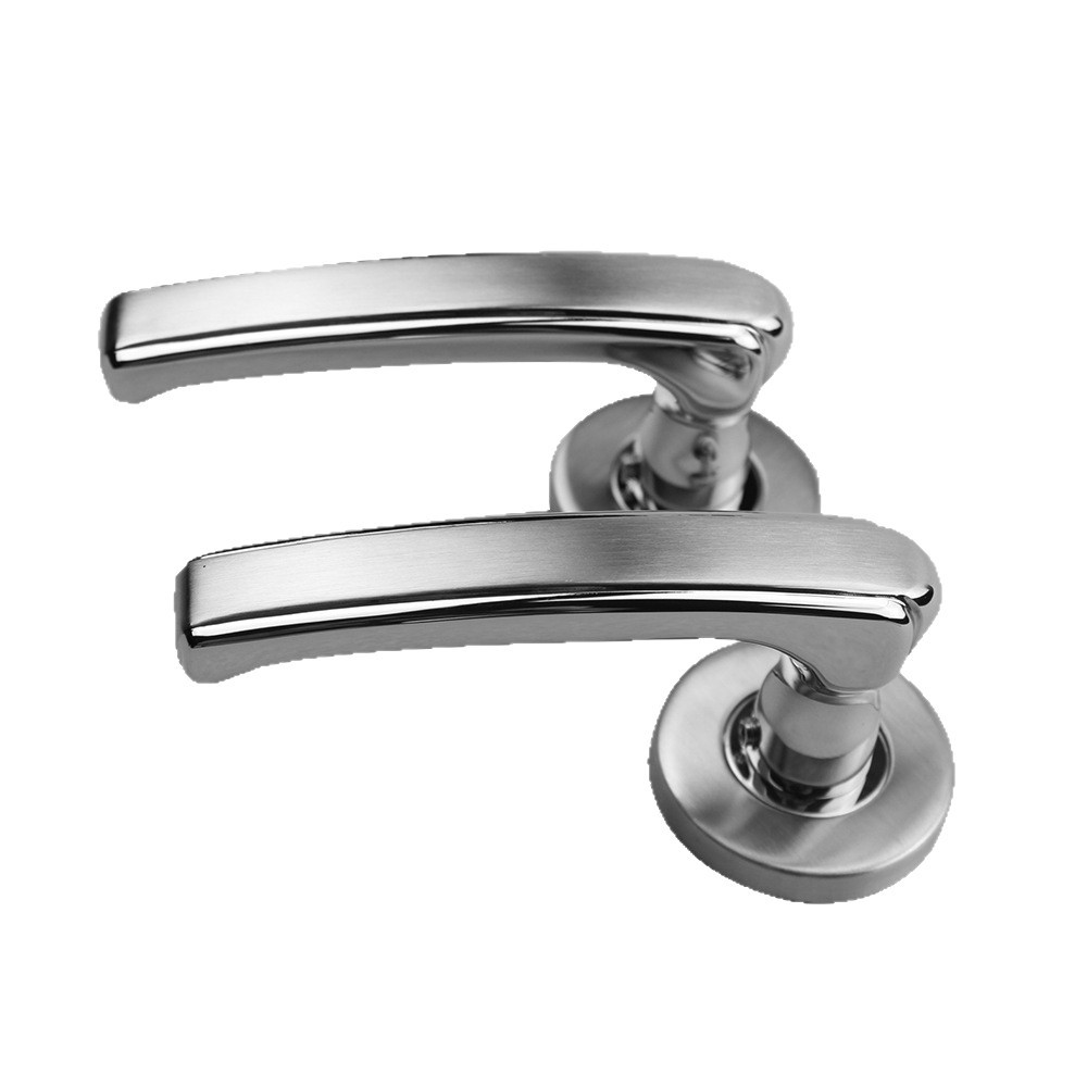 Manija de puerta dividida de acero inoxidable manija de puerta hueca de fundición de precisión de imitación personalizada manija de puerta invisible manija de puerta de dormitorio interior image 6