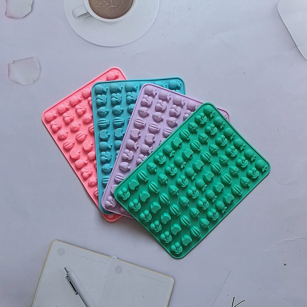 Chocolate biscuits silicone mold candy pudding mold cake baking utensils 66 fruit pineapple 329