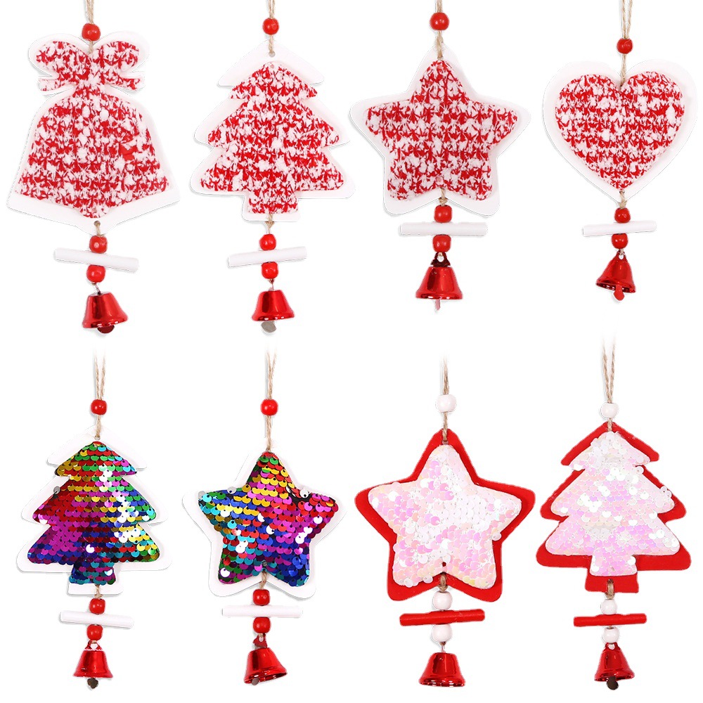 Colgante de Navidad Árbol de Navidad Colgante de madera Colgante de árbol de Navidad Decoración de campana Colgante de decoración de Navidad