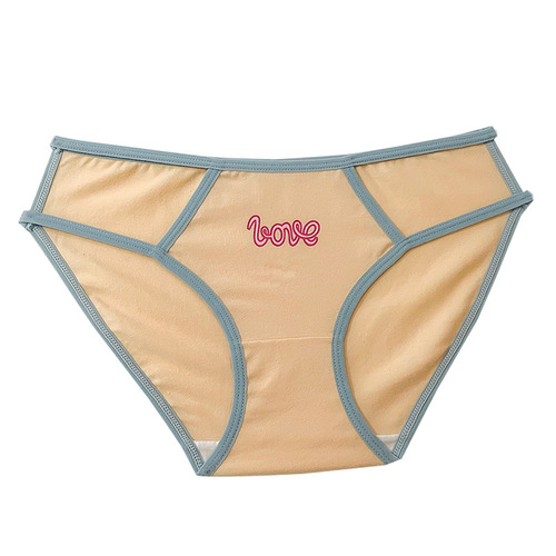 Girls' underwear women's pure cotton antibacterial crotch breathable and comfortable pure lust sexy low waist plus size student briefs