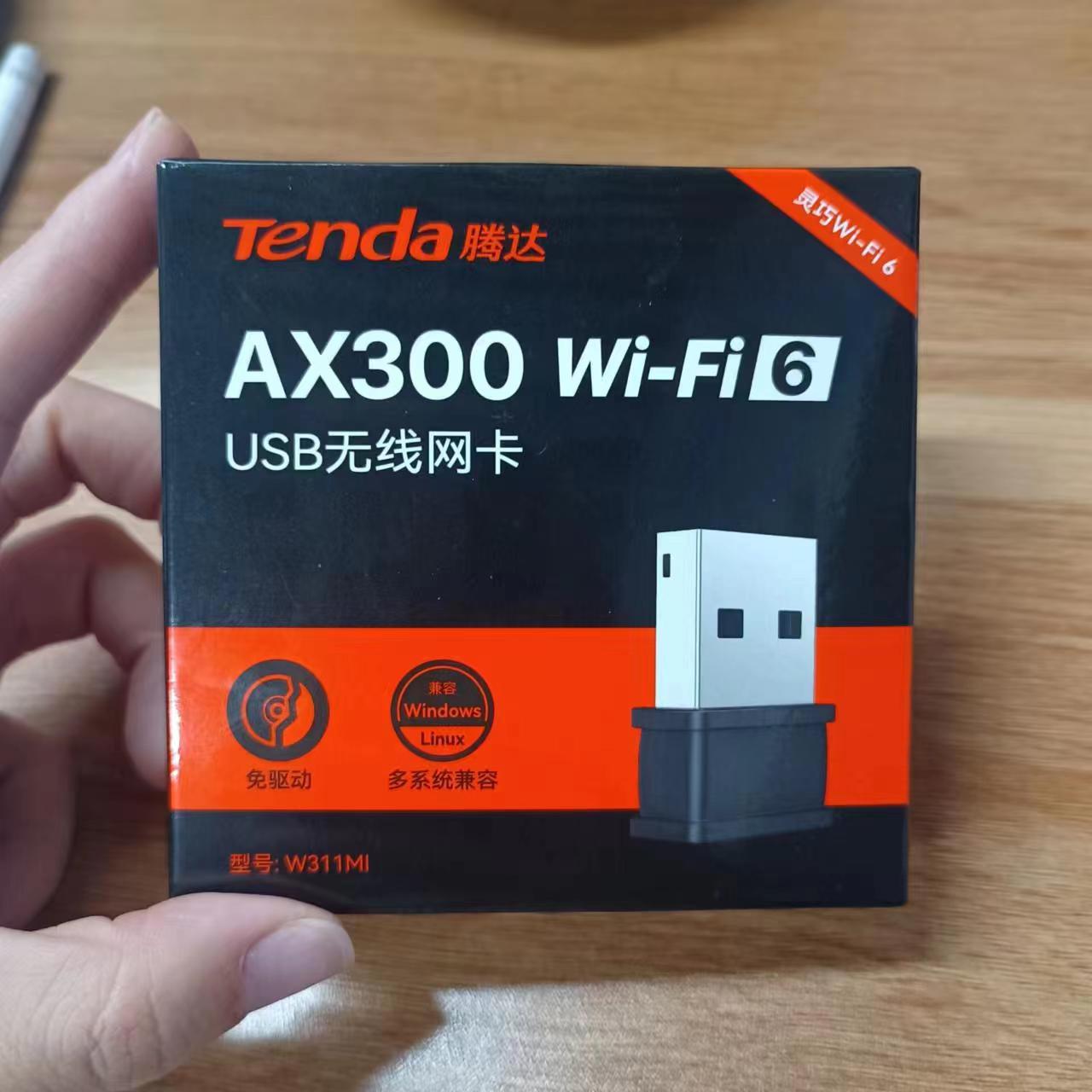 Tenda W311Mi Driver-Free Wifi6 Receiver USB Wireless Desktop Computer Network Card Wireless Network Card