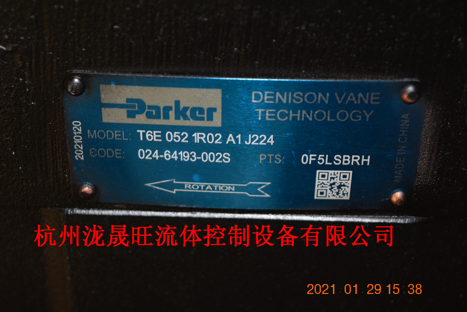 特价供应Parker（派克）高压叶片泵T6E-066-1R02-A1-J224