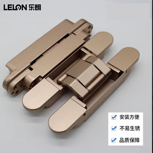 Retro  Brushed Rose Gold Door Hardware 3D Adjustable Hinge