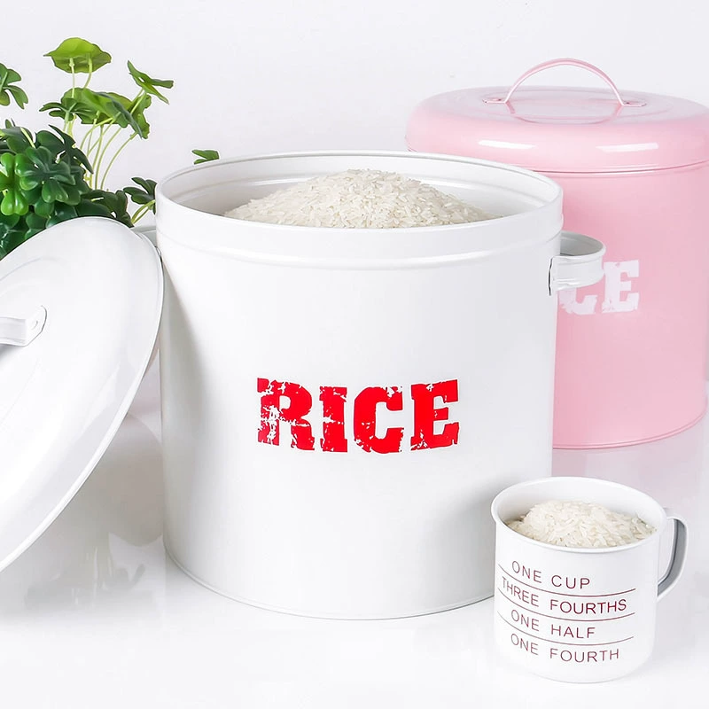 Ведро для риса в японском стиле бытовой ящик для хранения, защищенный от насекомых, влагостойкий герметичный, большой емкости ящик для хранения риса, банка для риса, мука, грубые крупы, 20 кг