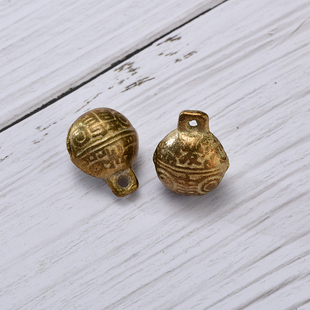 Pet Dog Bell Tiger Head Copper Bell Teddy Golden Retriever Cat Pendant Pendant Small, Medium and Large Dog Brass Bell