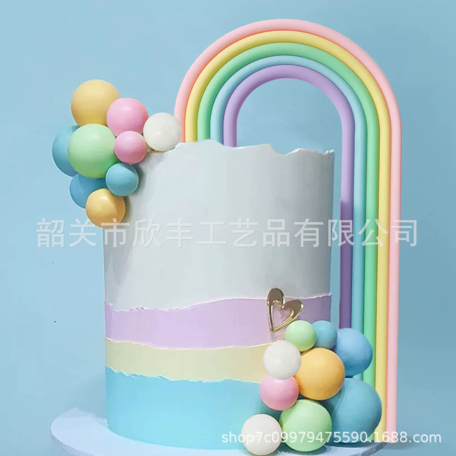 Высокое качество мягкая глиняная радуга декоративный шар декоративный набор трансграничный Amazon стерео радуга выпечка плагин