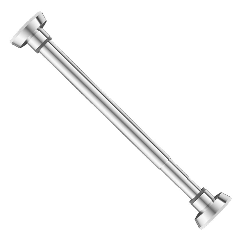 Stainless Steel Punch-Free Telescopic Rod Clothes Drying Rod Bathroom Shower Curtain Rod Curtain Rod Door Curtain Rod Bedroom Wardrobe Strut