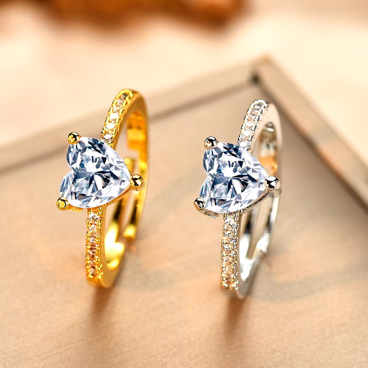 Ring open design voor dames met zirkonia elegante minimalist_voghion.com