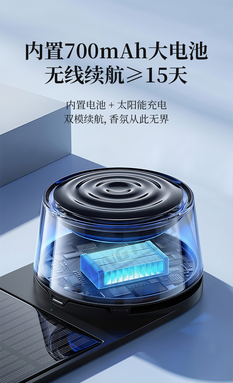 [Premium Selection] Solar-Powered Mount Fuji Car Fragrance Diffuser Automatic Spray New High-End Car Perfume Fragrance