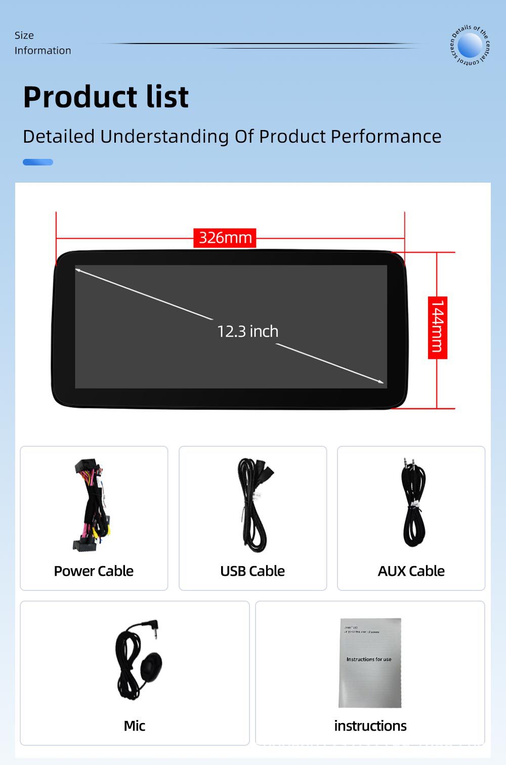 12.3inch Suitable for Mercedes-Benz Gla X156 C117 W176 Gps Car Navigation Bluetooth Player Navigation One