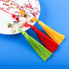 White Fan Tassels New Hanfu Tassel Cloud Fan Ancient Style Round Fan Tassel White Fan Accessory Pendant Fan Tassel