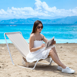 Beach Chair Folding Chair Outdoor Recliner Portable Portable Recliner Lunch Break Bed Nap Chair Camping Chair Leisure