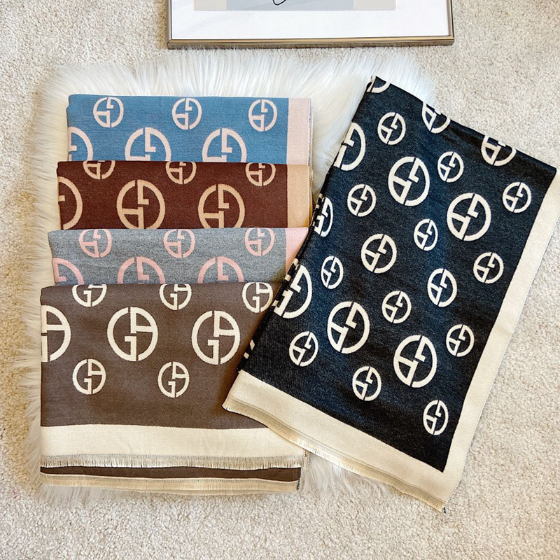 2021 otoño e invierno nuevo estilo de cachemira estilo coreano elegante a principios de otoño chal decorativo de doble cara engrosada cálida bufanda de estudiante femenina