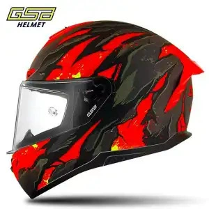 Personalized Racing Helmet All-Season — Dəbilqə (Kaska) aksesuarları - m-54cm-55cm-card-size-is-larger-lava-volcano