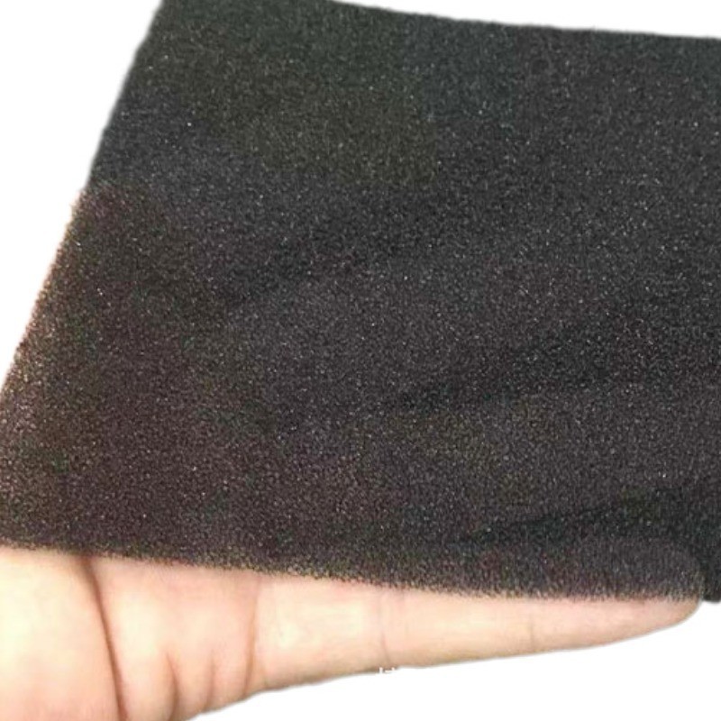 东莞厂家供应 细孔高密度黑色网状海棉 油漆房粉尘过滤棉