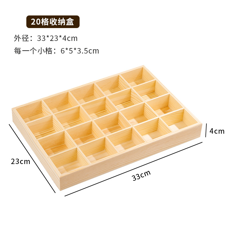 20 블록 나무 판 로그 색상