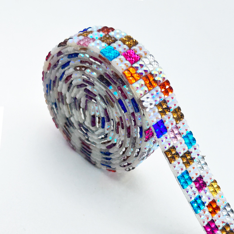 Barra de diamante de fusión en caliente barra de diamante autoadhesiva accesorios de joyería resina de diamante DIY material al por mayor