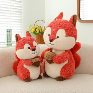 Genuine Little Squirrel Doll Plush Toy Simulation Greedy Squirrel Doll Internet Red Exchange Doll Gift Cross-border Batch
