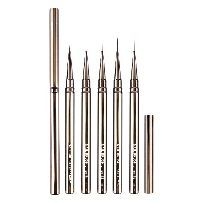 Japanese-style pull pen nail art special very thin 5 suit metal rod nail art color painting flower Gouline pen face photo pen