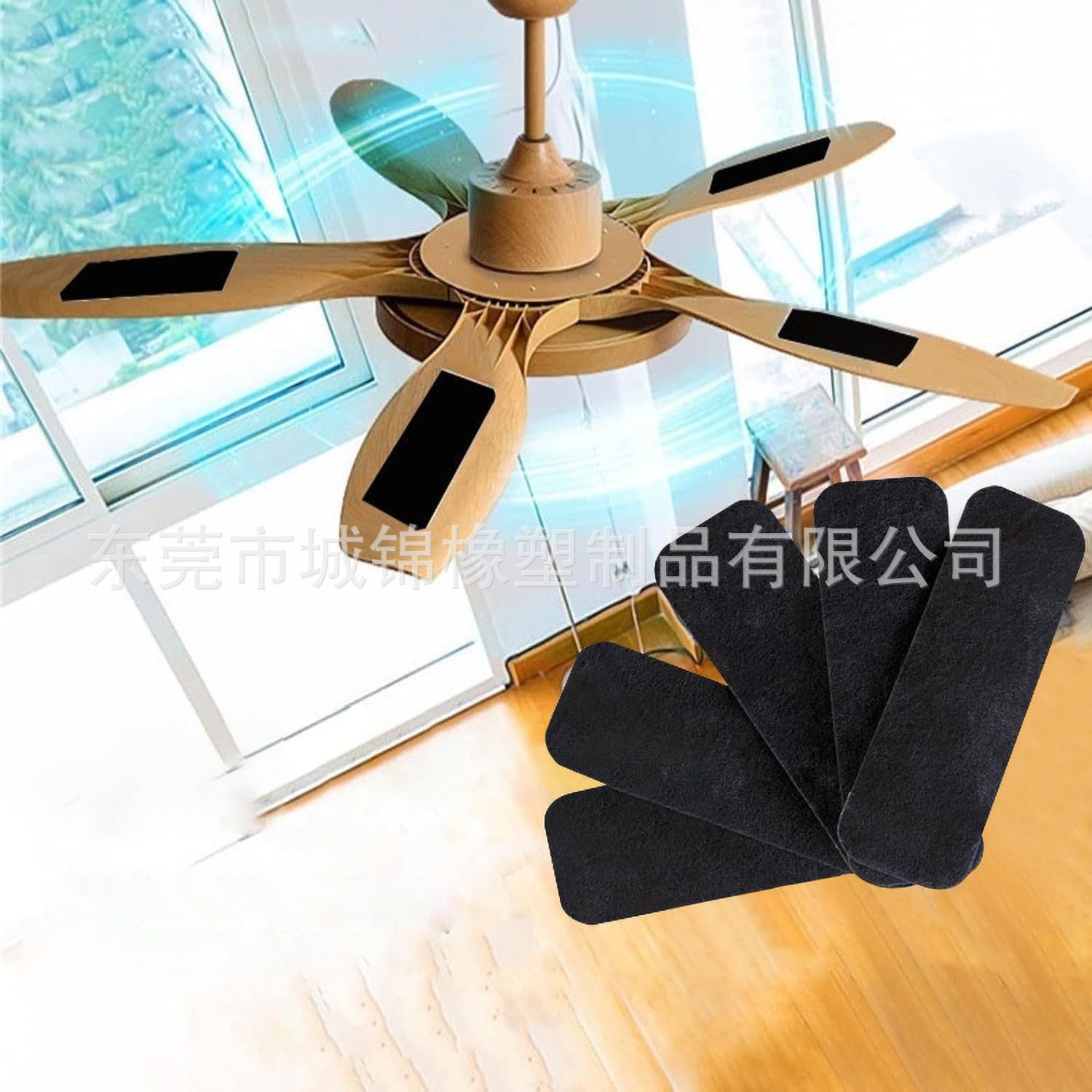 跨境热卖12*12吊扇叶片活性炭过滤器纤维棉空气净化防尘G4除臭绵