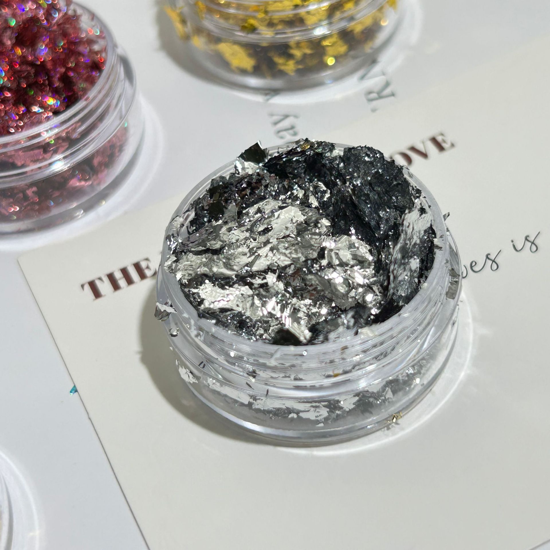 Gold Foil Nail Art Jewelry Gold Foil Fragments Internet Popular Nail Polish Glue Decorative Sticker Sequin E-commerce Cross-border