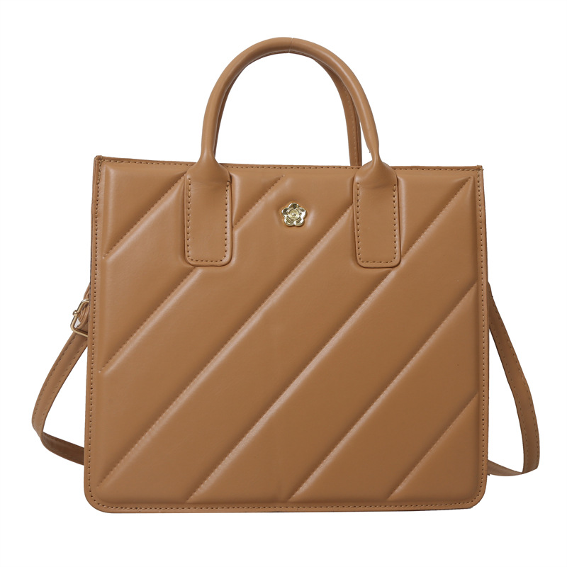 Moda del color del caramelo nuevo bolso de invierno de las mujeres de moda bolso de mano portátil simple bolso de hombro ocasional