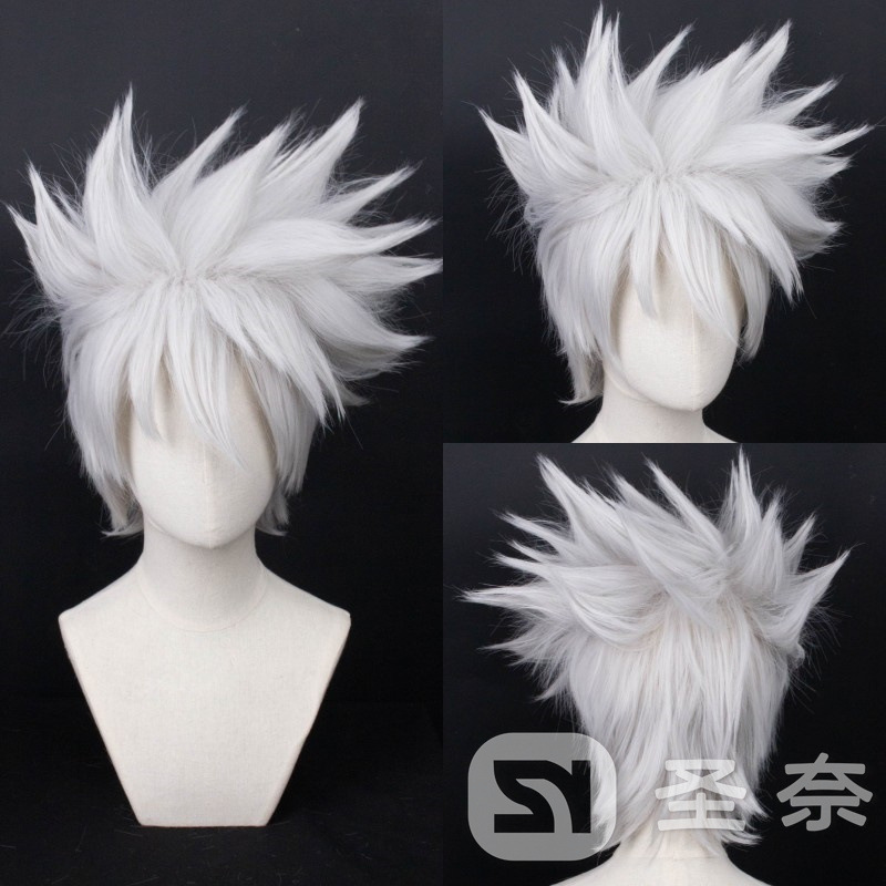 [San nai] Kakashi Naruto cos wig style silver white