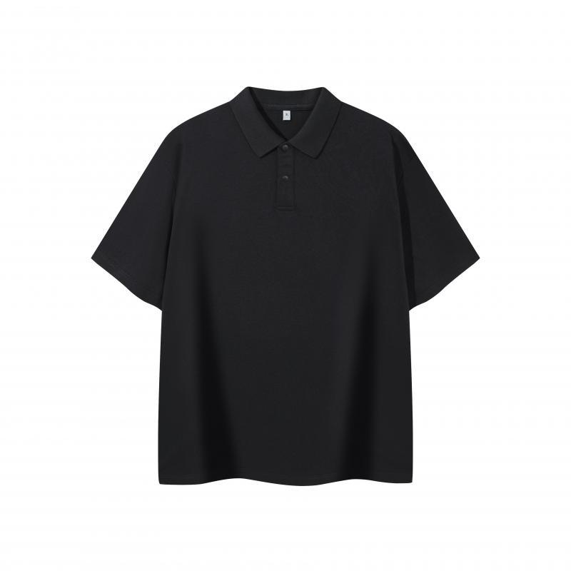 Solona camiseta con solapa verano 230g peso pesado Solona camiseta polo de moda de alta gama fresca