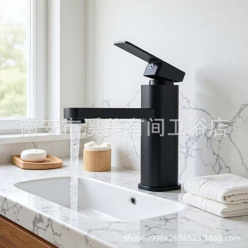 Cross-border exclusive supply of hot and cold household faucets for washbasins, bathroom and toilet artistic basin faucets, washbasin taps