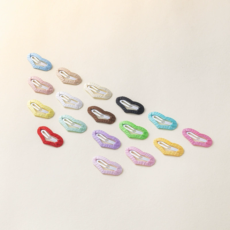 Заколка для волос для домашних животных 3.5cm плоская любовь 3cm персиковое сердце симулированный шелк bb-клип для собак