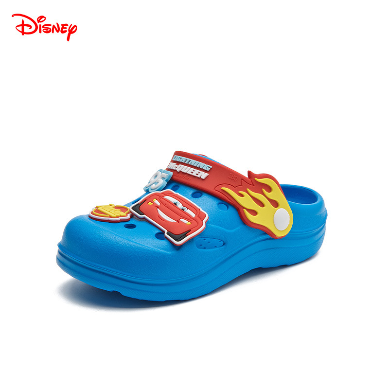 Disney cerrado dedo del pie anticolisión Iron Man zapatillas para niños verano interior antideslizante dibujos animados bebé playa agujero zapatos
