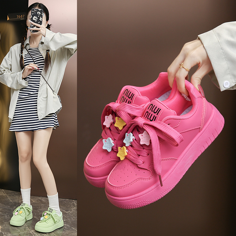 2024小白鞋子女夏季新款韩版ins女学生休闲运动百搭板鞋街拍M73