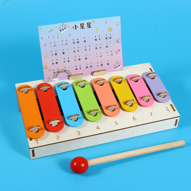 DIY Musical Instrument Eight-Note Harp Small Project Science Education Technology Music Instrument Model Material Kit