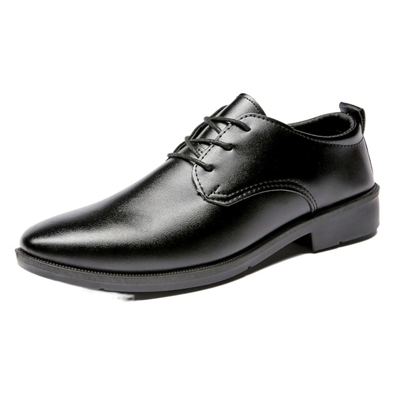 Мужские черные кожаные туфли для костюмов, мужские туфли на мягкой подошве для собеседований, деловая официальная одежда, повседневная обувь, свадебные туфли для женихов.