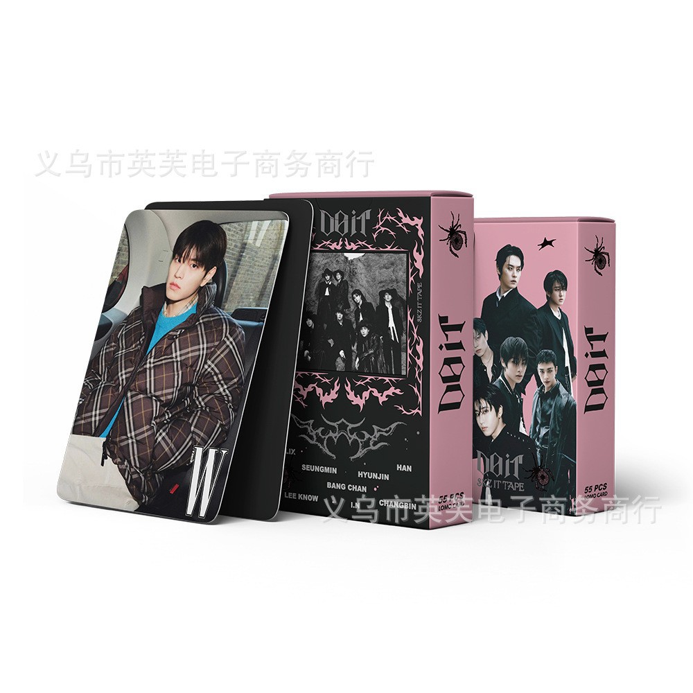 Cadena total de gran cantidad de nuevos productos en stock 55 tarjetas de álbum SKMyBreath KPOP estrella alrededor de la tarjeta de colección LOMO