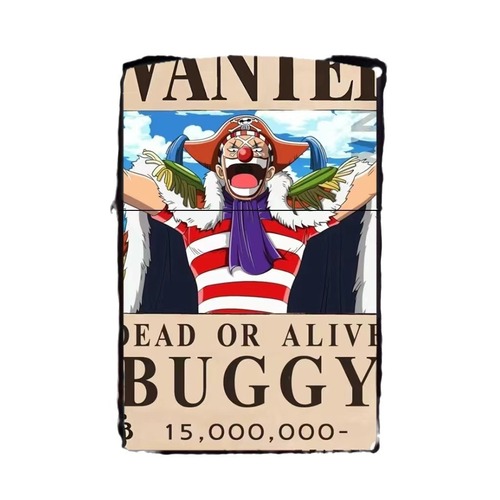 One Piece wanted order lighter, metal kerosene windproof lighter, anime pirate complete set of wanted order distribution