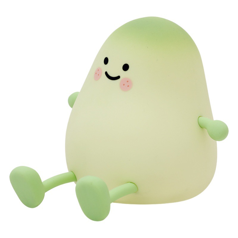 Lámpara nocturna de mango, silicona, con temporizador y soporte para celular