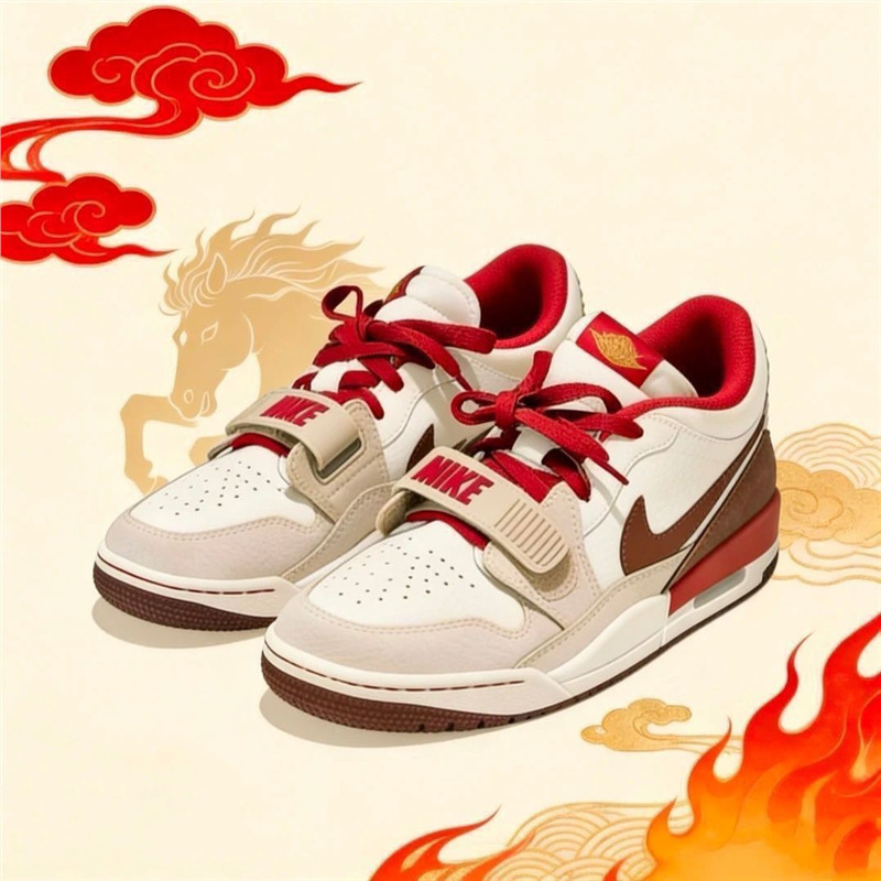 Pure Original Aj312 Year of the Horse Limited Edition Cny New Year Basketball Shoes for Men and Women, Versatile Casual Sports Shoes Iq9783-121
