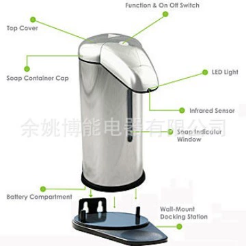 Производители поставляют дозатор мыла из нержавеющей стали с батарейным питанием инфракрасный индукционный дозатор мыла отель Интеллектуальный дозатор мыла