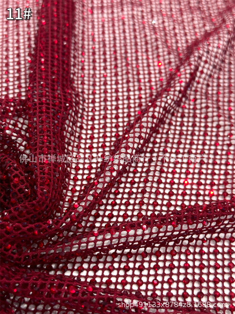 Fabricante nuevo suministro spot de alta densidad 10 imitación de intervalo de perforación de perforación caliente tela vestido tela de moda