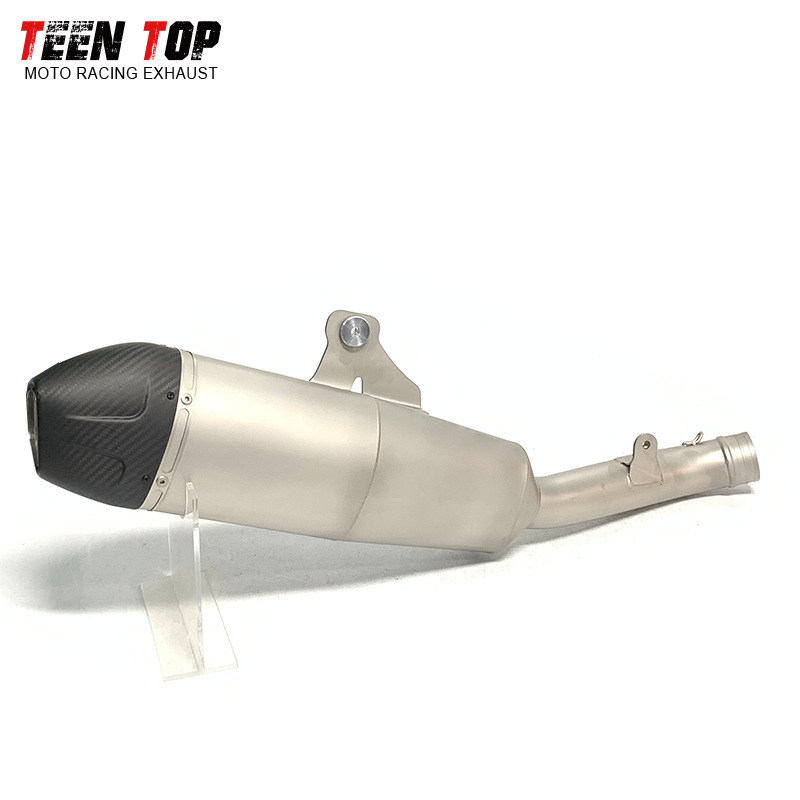 Suitable for Honda CRF250R stainless steel exhaust, CRF250RX titanium alloy motorcycle exhaust, semi-carbon mid-tail 25+