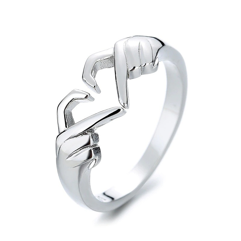 Anello regolabile aperto a forma di cuore gioiello donna lega_voghion.com