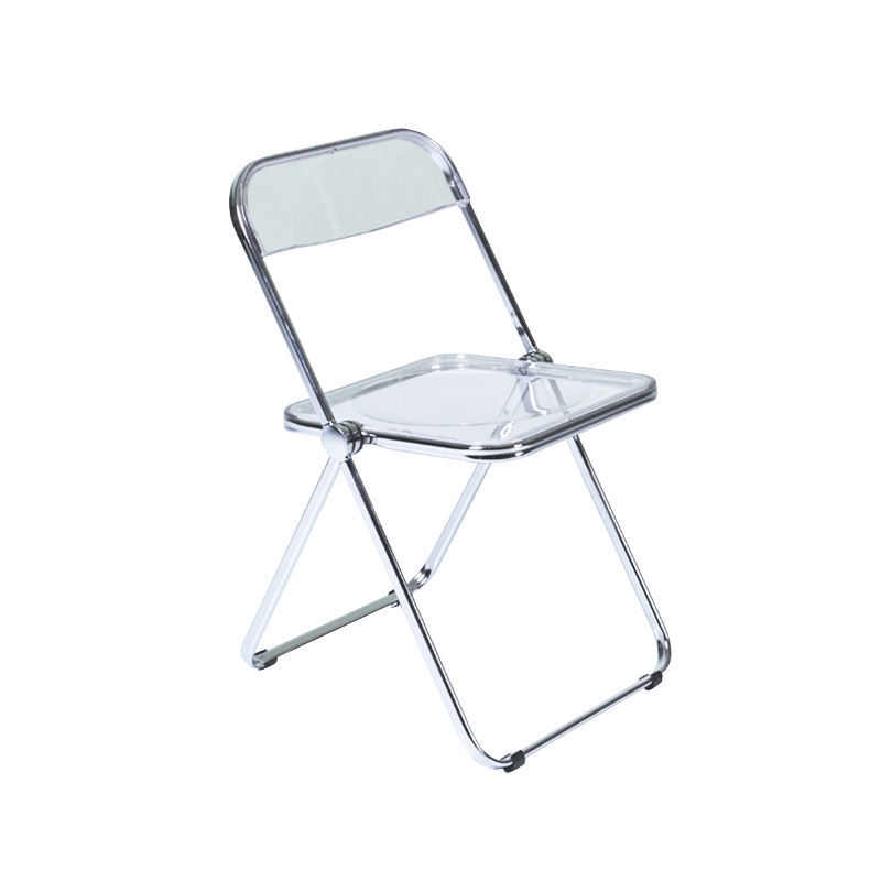 Silla de comedor de acrílico personalizada para uso doméstico, silla plegable de plástico de alta gama para ocio al aire libre, silla de exportación transfronteriza image 6