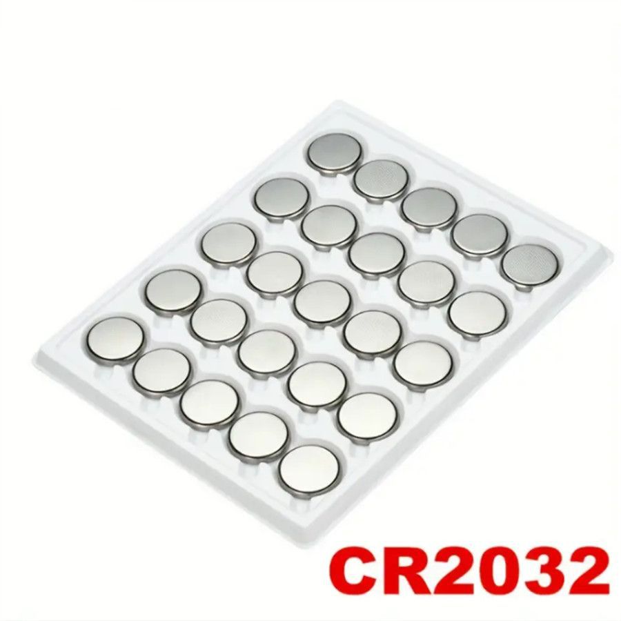 25粒纽扣电池大容量工业装CR2032电子秤电脑主板汽车钥匙遥控器3V