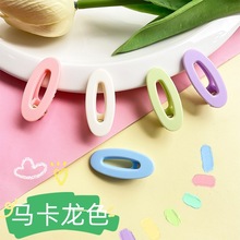 糖果色儿童发夹创意diy奶油胶材料韩系马卡龙色可爱亮面发卡头饰