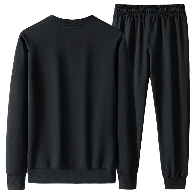 2025 primavera chaqueta deportiva para hombres guapo chaqueta deportiva de moda moda de moda de cuello redondo casual dos piezas