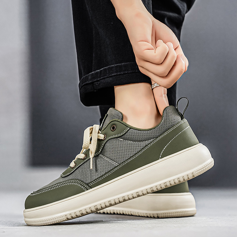 New Large-size Mesh Sneakers Foreign Trade, Versatile Sports For Wide Feet, Wide-toed Casual German Training Shoes,_vogvips.com