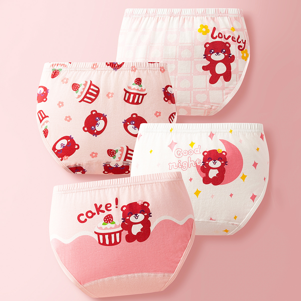 Los calzoncillos de verano para niñas delgadas de algodón pequeño mediano y grande Niños bebés pantalones cortos de algodón de una pieza de entrega al por mayor