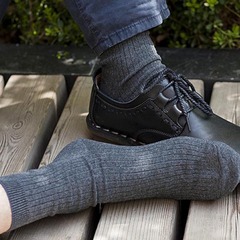 0 Men's socks cotton mid-waist socks Korean kiki vertical pattern solid color business socks Dongdaemun simple sweat-absorbent and breathable office socks