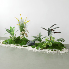 花植物苔藓造景装饰组合微景观仿生绿轻奢植室内摆件盆景